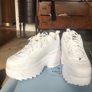 Fila platform tennis shoes New